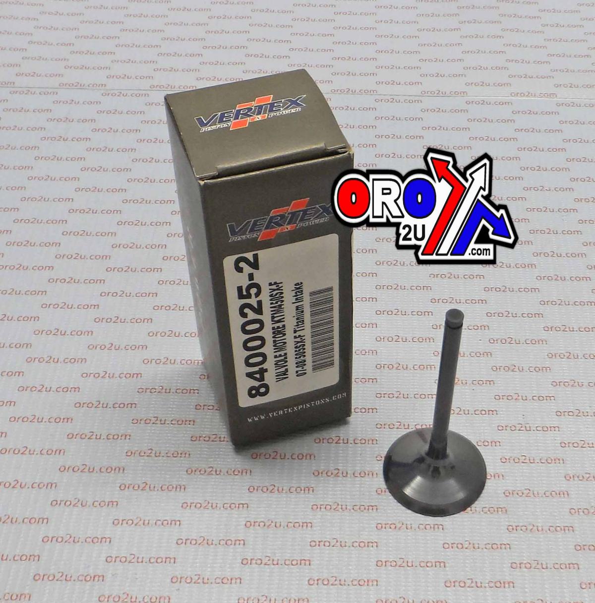 Vertex Valve Intake Titanium, Vertex 8400025-2, SXF450 07-12