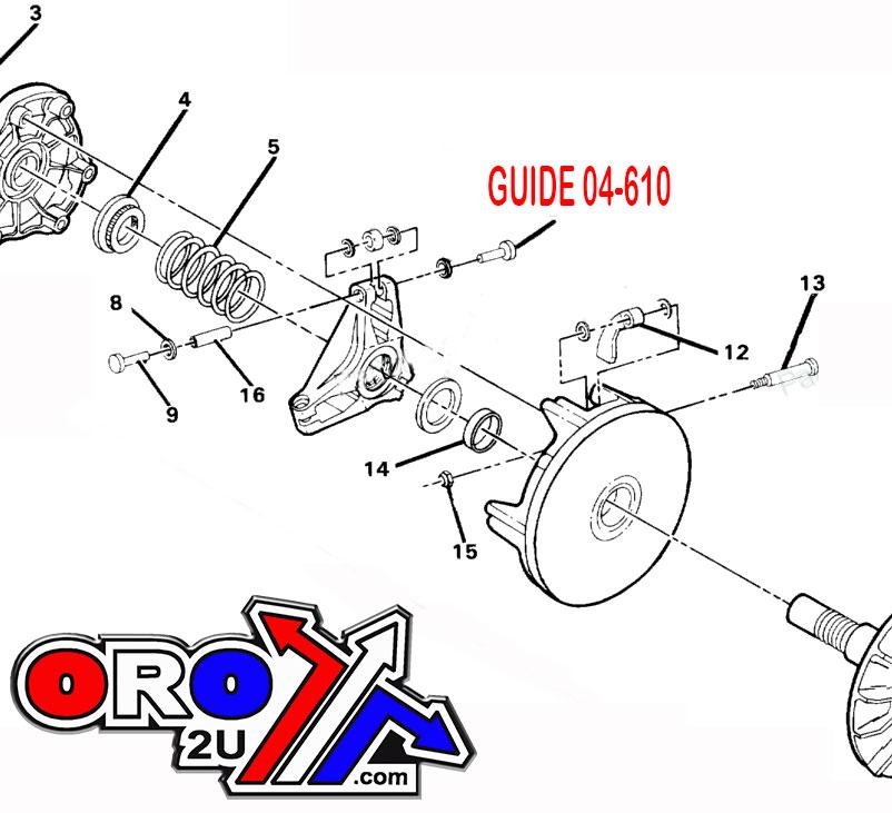 Bronco Clutch Button 5430768 Polaris, Bronco at-03126 Pack/10