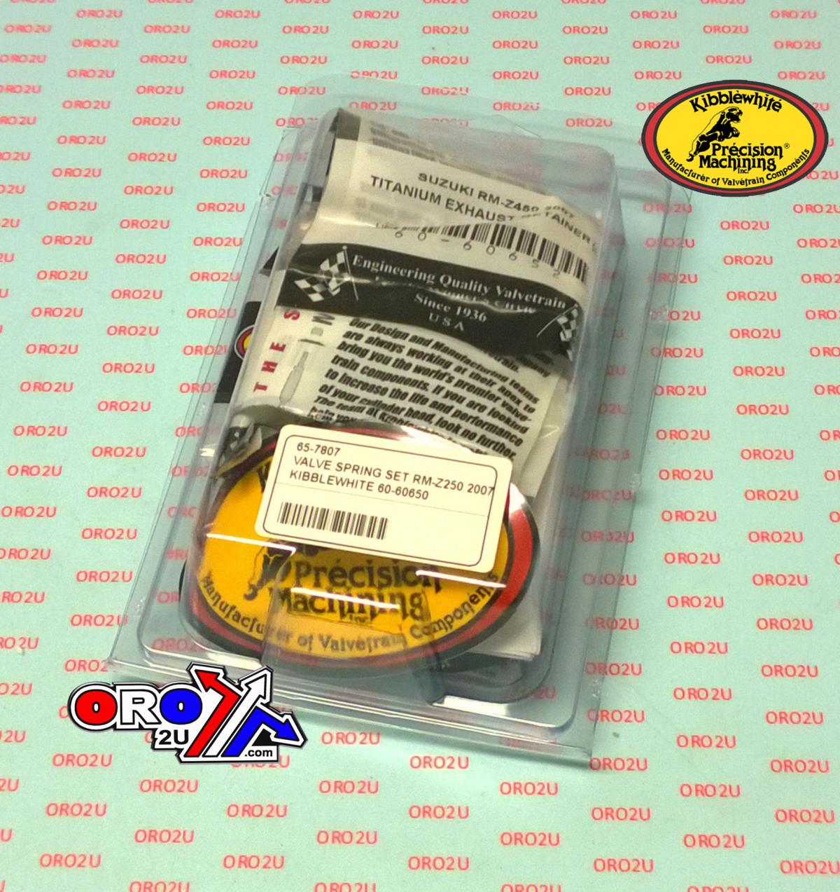 Kibblewhite Valve Spring Set RM-z250 2007, Kibblewhite 60-60650