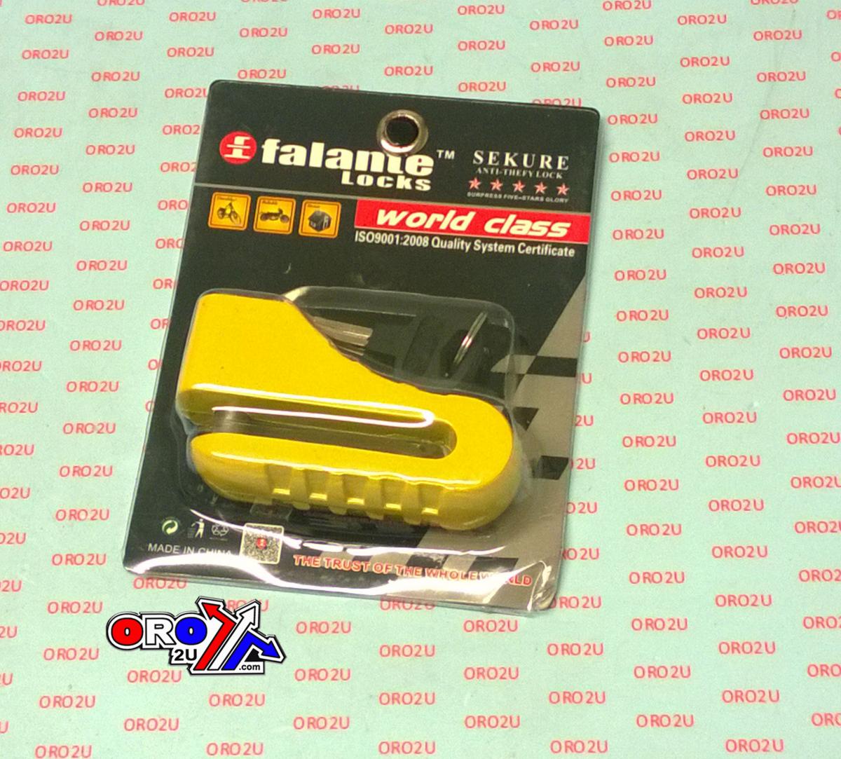 Dirt Racing Disc Lock 10mm Pin Yellow