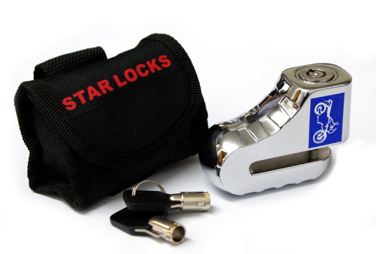 Sifam Disc Lock Small Yellow, Scooter Bike Bicycle Motorcycle Anti-theft Brake Rotor Disc Lock