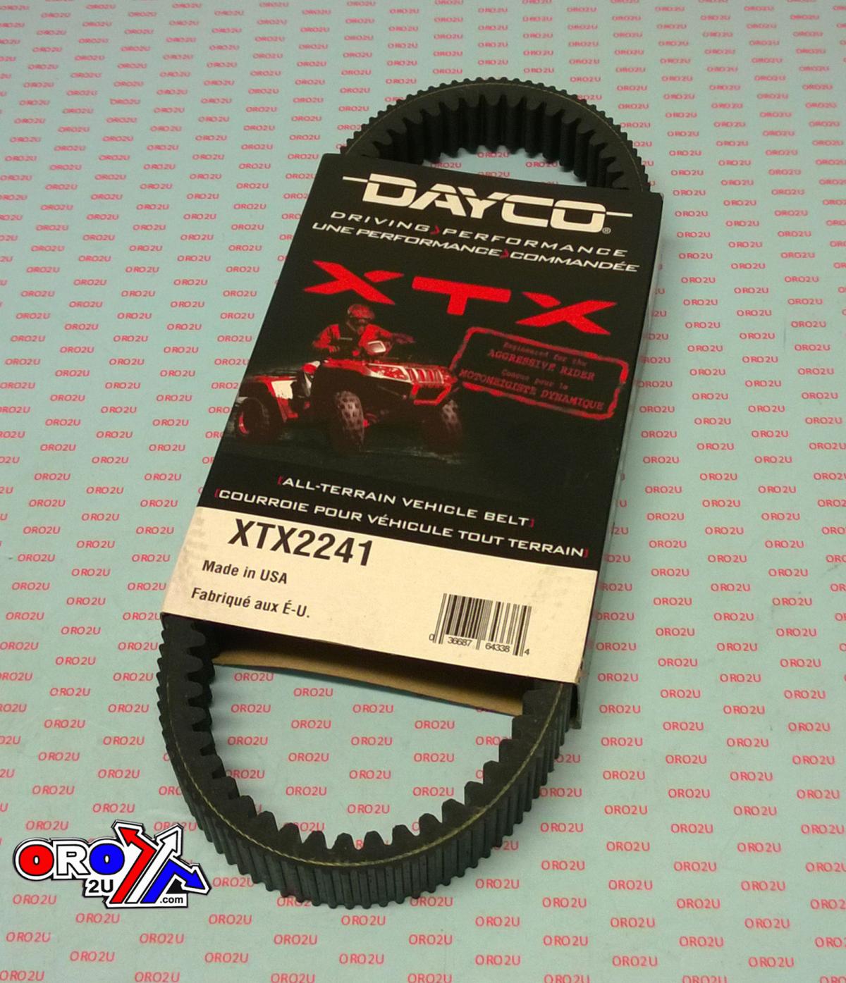 Dayco Belts Drive Belt Dayco Xtx2241 Yamaha, Bennche, Hisun, Grizzly Bighorn Kodiak Rhino