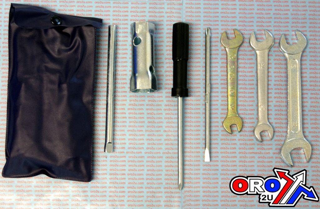Dirt Racing Tool Kit Universal 7pc & Bag, Approx Size 19cm X 9cm