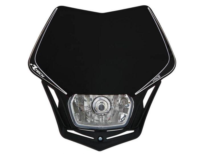 Rtech Plastics V-face Headlight Black, Rtech R-masknr00008