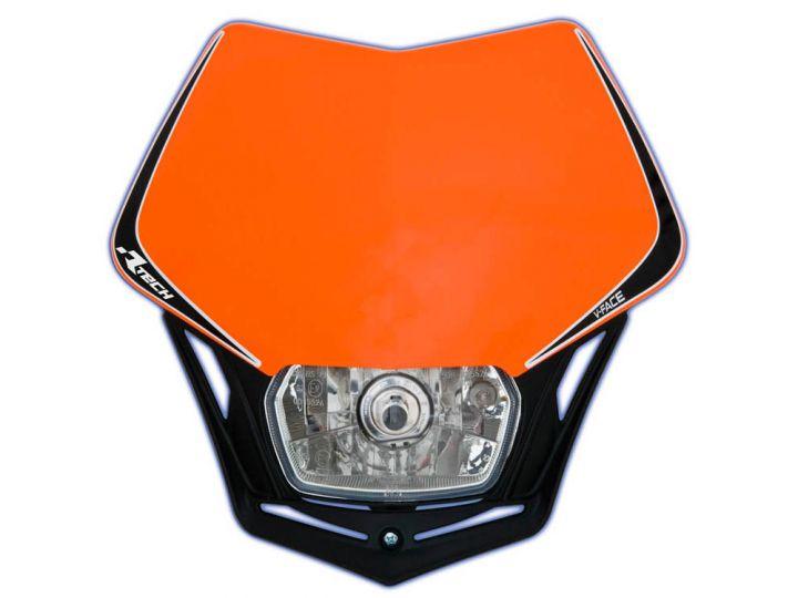 Rtech Plastics V-face Headlight Or/blk, Rtech R-maskarnr008