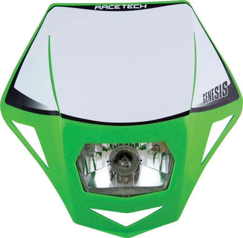 Rtech Plastics Genesis Headlight KX Green, Rtech R-maskve00006, KX Green