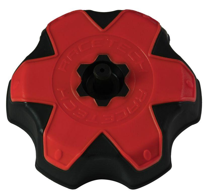 Rtech Plastics Tank Cap Rtech Black/red, Rtech R-tappormzrs9