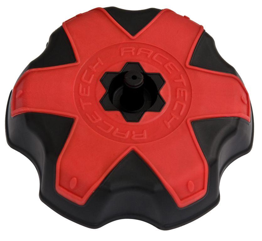 Rtech Plastics Tank Cap Rtech Blk/red, Rtech R-tappocrfrs9