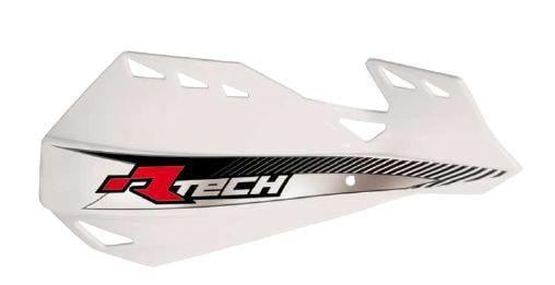 Rtech Plastics Dual Handguards White, Rtech R-kitpmdubn14, MX/enduro