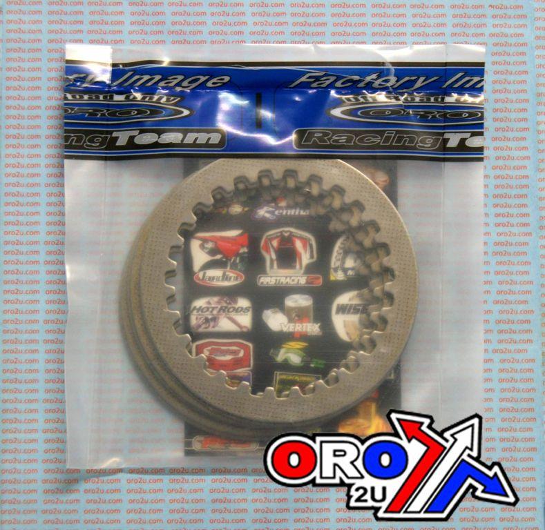 Dirt Racing Clutch Plate Steel Set/6 YZ250, Yamaha YZ250 82-87, 1.6mm Oem Size