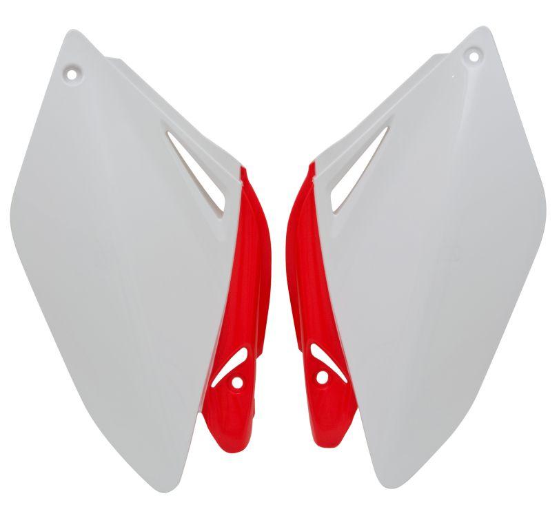 Rtech Plastics Side Panels 06-09 CRF250R, Rtech R-ficrfbnrs06, White/red