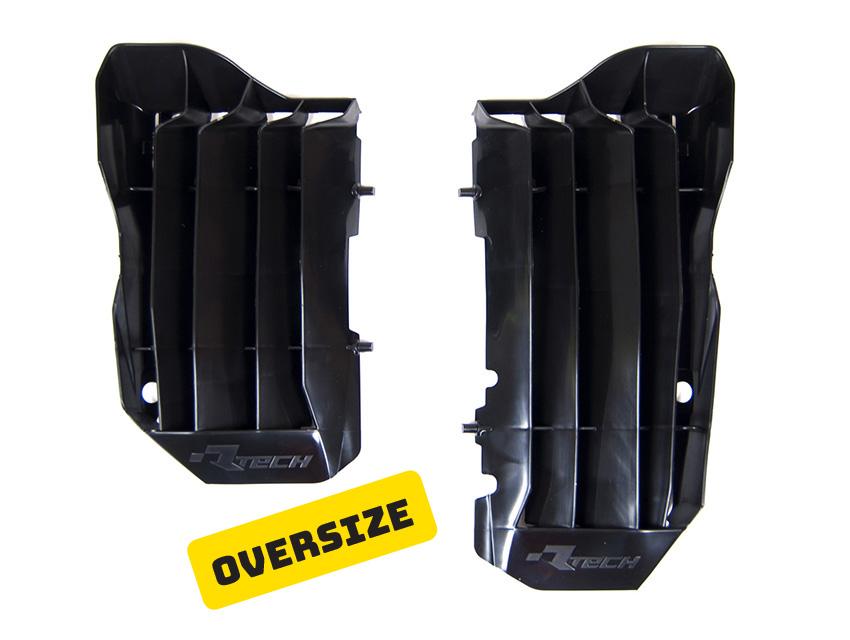 Rtech Plastics Louvers Rad Oversize Black, CRF450R 17-20, CRF/rx 17-20, Rtech R-grcrfnr0017