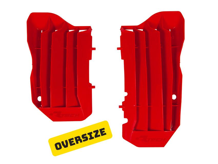 Rtech Plastics Louvers Rad Oversize Red, CRF450R 17-20, CRF/rx 17-20, Rtech R-grcrfrs0017