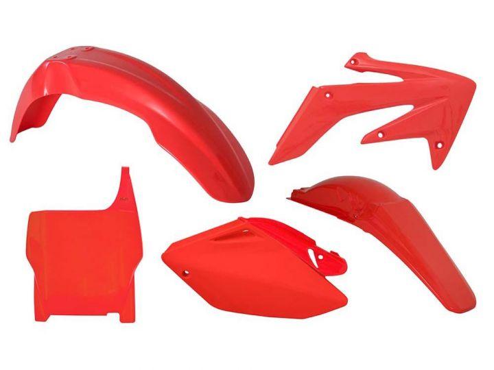 Rtech Plastics Plastic Kit/5 06-07 CRF250 Red, Rtech R-kitcrf-rs0-508