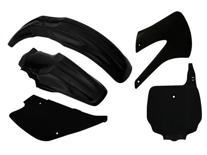 Rtech Plastics Plastic Kit/5 98-13 KX85 Black, Rtech R-kitkx0-nr0-507