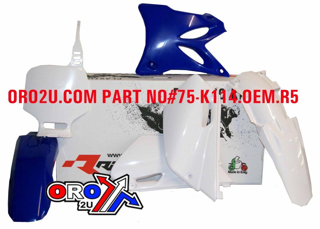Rtech Plastics Plastic Kit/5 02-14 YZ85 Oem, Rtech R-kityz0-oem-509