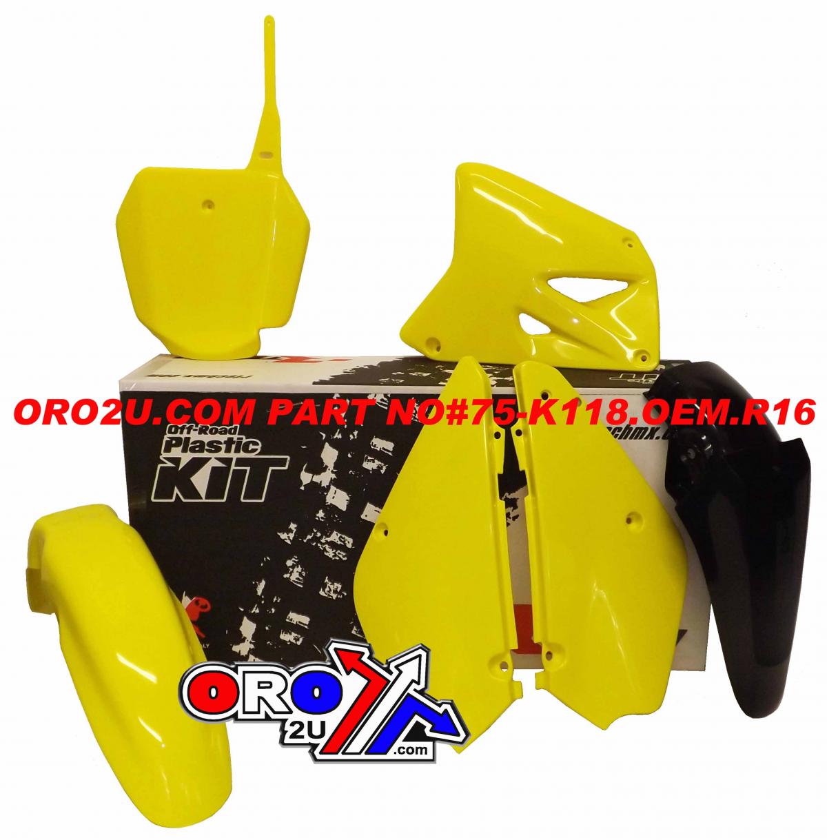 Rtech Plastics Plastic Kit/5 03-25 RM85 Oem 16, Rtech R-kitrm0-oem-590, Oem 2016