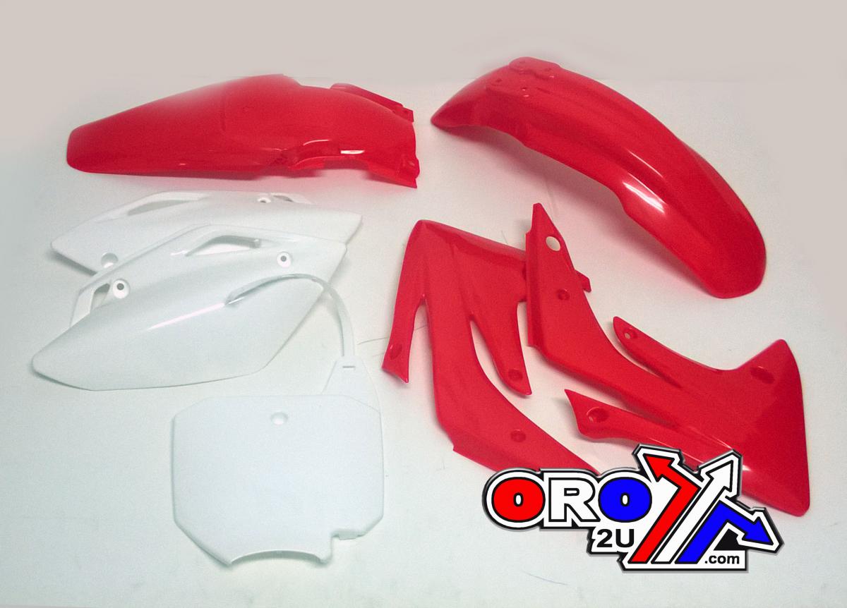 FIR Plastic Kit CRF 150 R Oem Red, White & Red, AUTC063