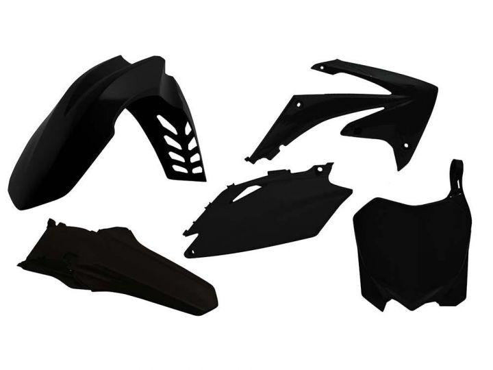 Rtech Plastics Plastic Kit/5 CRF450 09-10 Blk, Rtech R-kitcrf-nr0-513