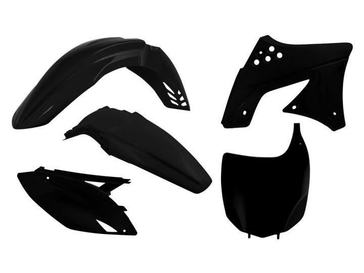 Rtech Plastics Plastic Kit/5 09-12 KXF250 Blk, Rtech R-kitkxf-nr0-509