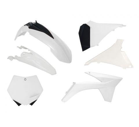 Rtech Plastics Plastic Kit/6 SX125-250 12 Wht, Rtech R-kitKTM-bn0-509