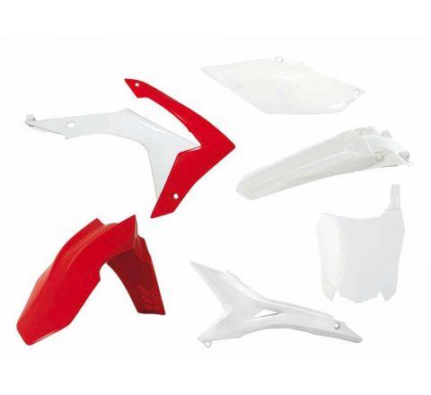 Rtech Plastics Plastic Kit/6 13-16 CRF250 450, Usa Style Red/white Vent Front, R-kitcrf-oem-518