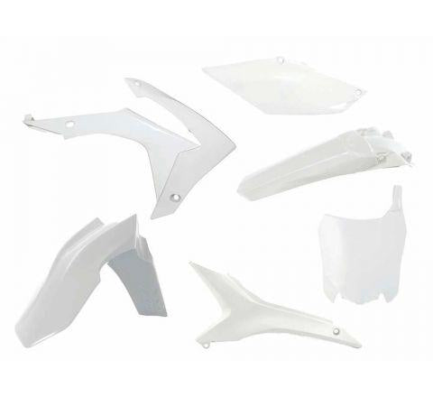 Rtech Plastics Plastic Kit/6 13-16 CRF250 450, White Rtech R-kitcrf-bn0-517