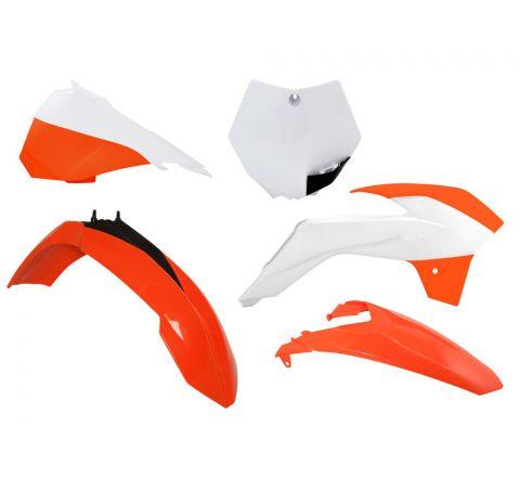 Rtech Plastics Plastic Kit/5 13-17 KTM SX85, OEM15 Orange/white Rtech, R-kitKTM-oem-593