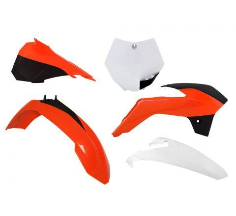 Rtech Plastics Plastic Kit/5 13-17 KTM SX85, OEM16 Orange/white Rtech, R-kitKTM-oem-523