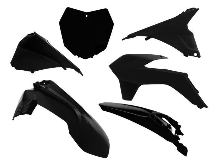 Rtech Plastics Plastic Kit/6 13-16 KTM SX/SXF, Black Rtech R-kitKTM-nr0-512