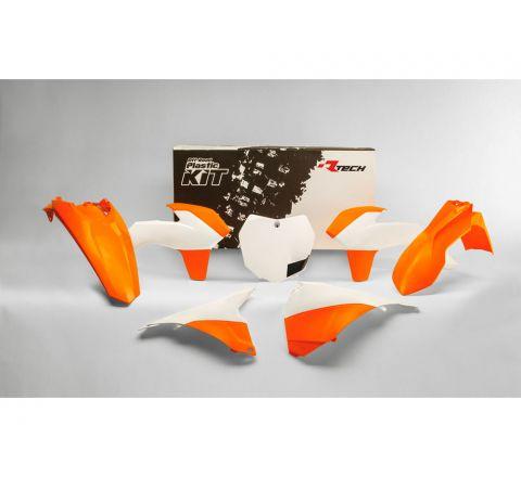 Rtech Plastics Plastic Kit/6 13-16 KTM SX/SXF, Oem 15 Orange /white Rtech, R-kitKTM-oem-592