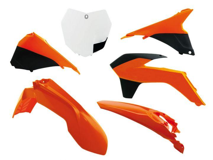Rtech Plastics Plastic Kit/6 13-16 KTM SX/SXF, Oem 13/14 Orange Rtech, R-kitKTM-oem-512
