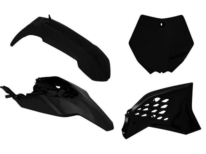 Rtech Plastics Plastic Kit/4 12-15 KTM SX65, Black Rtech R-kitKTM-nr0-511