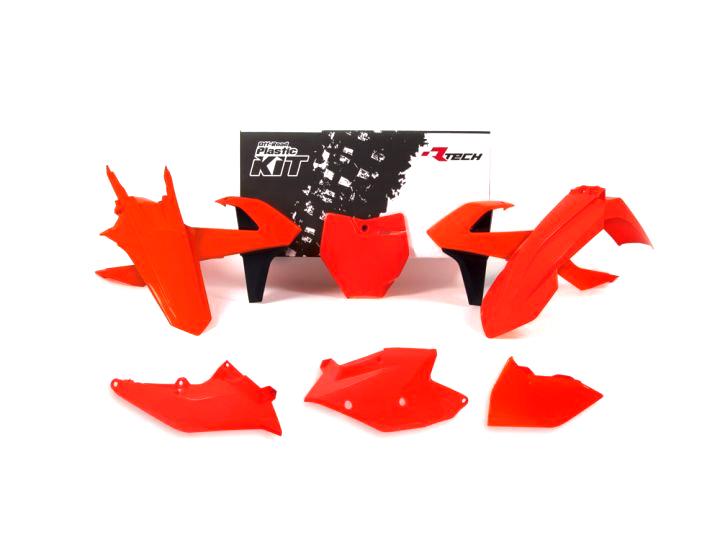 Rtech Plastics Plastic Kit/6 16-18 KTM SX/SXF, Rtech R-kitKTM-an0-516, Neon Orange