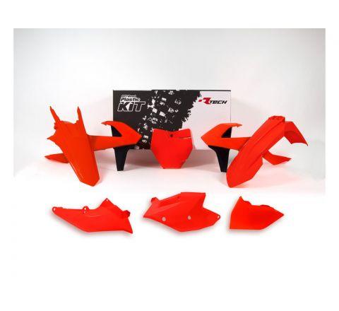 Rtech Plastics Plastic Kit/6 16-18 KTM SX/SXF, Rtech R-kitKTM-an0-516, Neon Orange