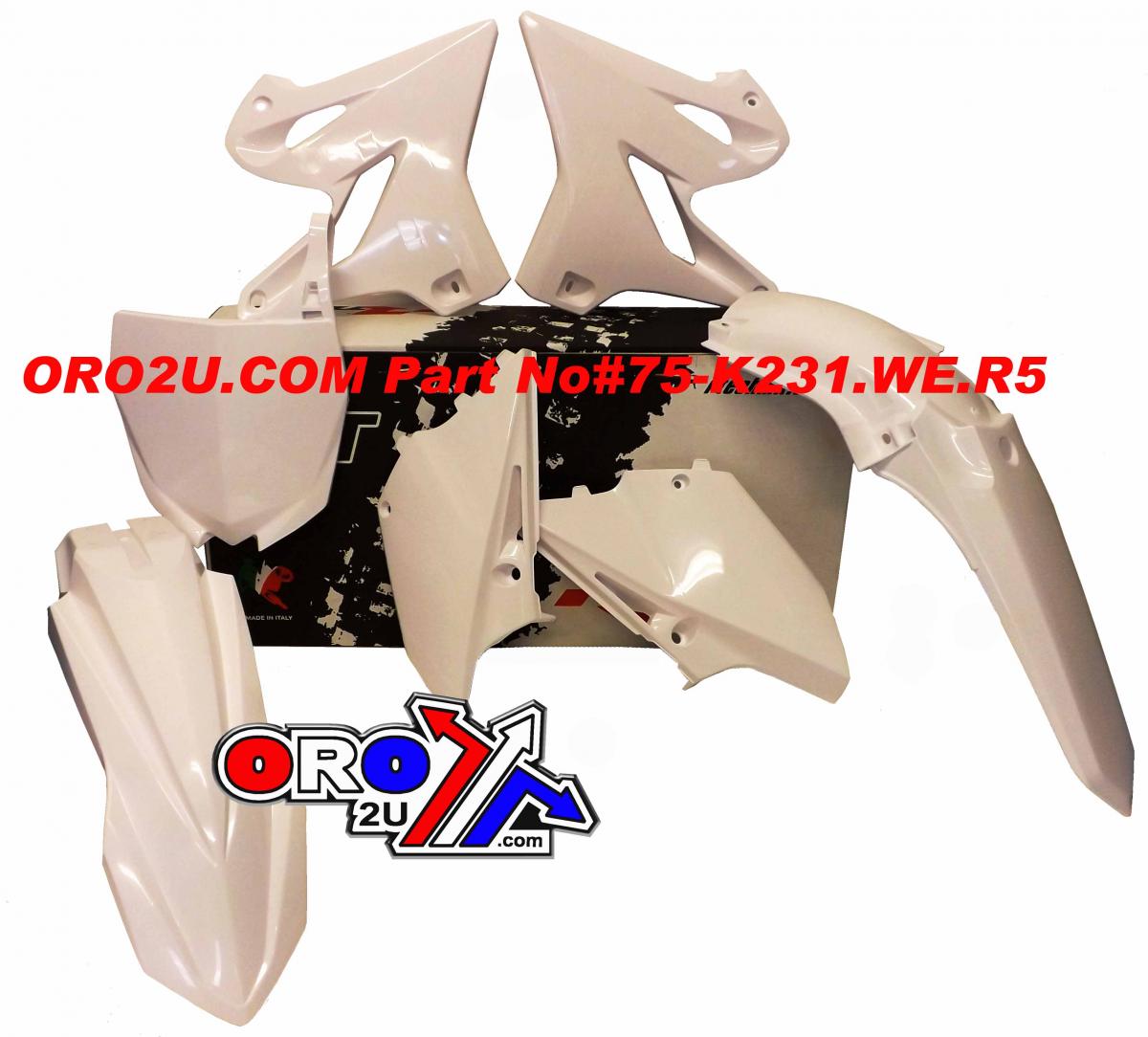 Rtech Plastics Plastic Kit/5 15-21 YZ125/250, WR-yzx 250 2016-2021, Rtech R-kityz0-bn0-515