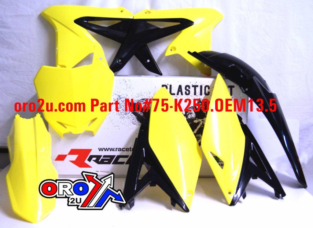 Rtech Plastics Plastic Kit/5 10-18 RMZ250 Oem 14-16, Rtech R-kitrmz-oem-511
