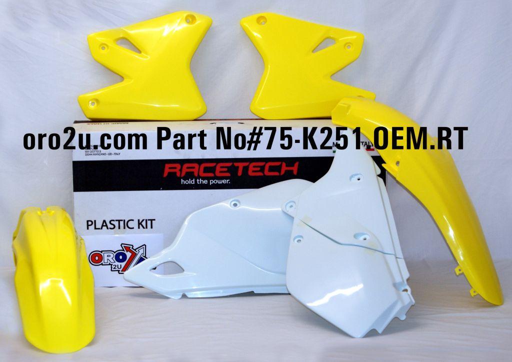 Rtech Plastics Plastic Kit 00-10 DRZ400E, Rtech R-kitdrz-oem-411