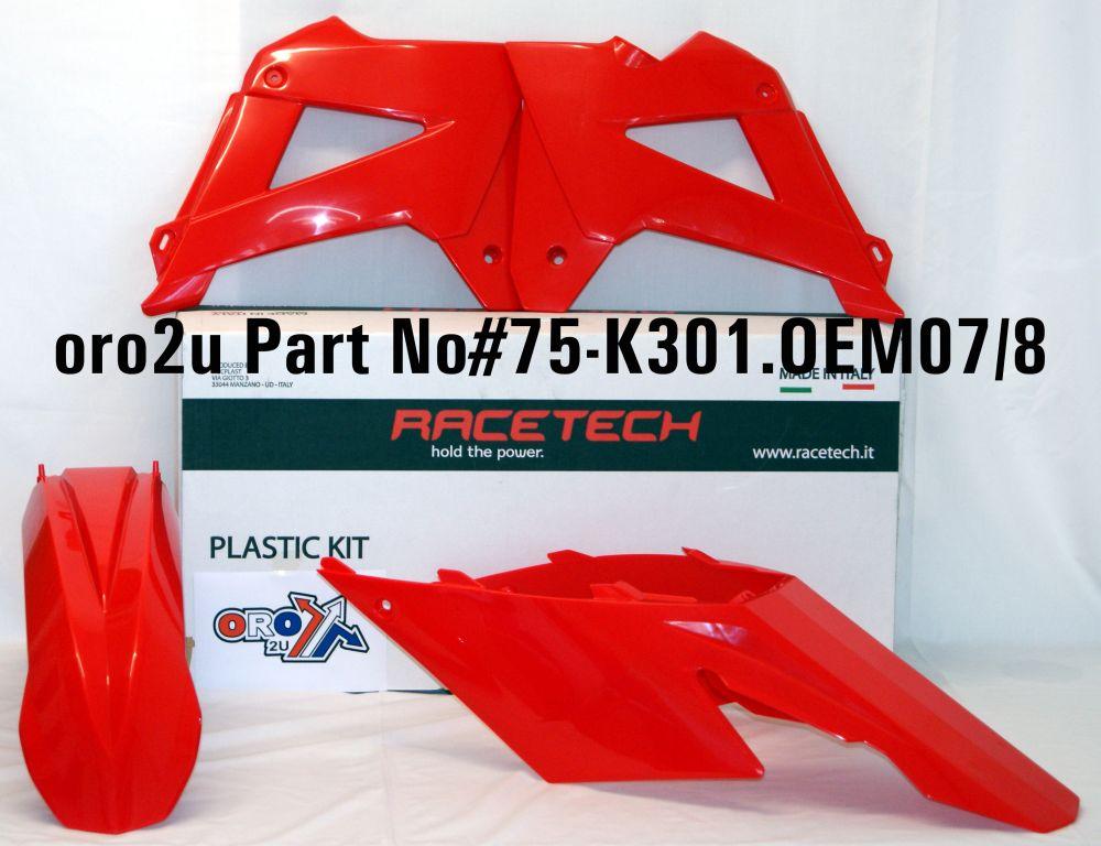 Rtech Plastics Plastic Kit Gasgas 07-09, Rtech Oem R-kitgas-oem-402
