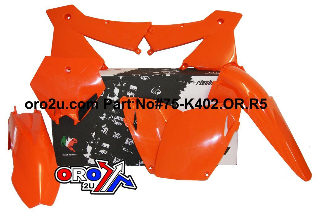 Rtech Plastics Plastic Kit/5 KTM 01-03, Rtech R-kitKTM-ar0-502