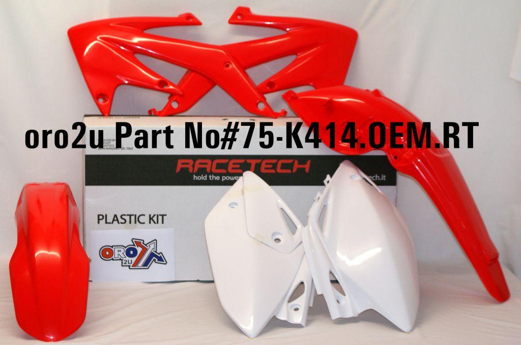 Rtech Plastics Plastic Kit CRF450X 05-07, Rtech R-kitcrx-oem-414