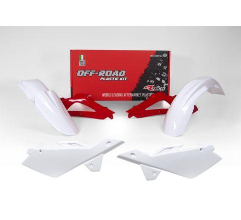 Rtech Plastics Plastic Kit/4hsq 05-07 Oem, Rtech R-kithsq-oem-401, White/red Husqvarna