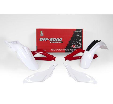 Rtech Plastics Plastic Kit/4 Husqvarna 08-10, Rtech R-kithsq-oem-402, White Red