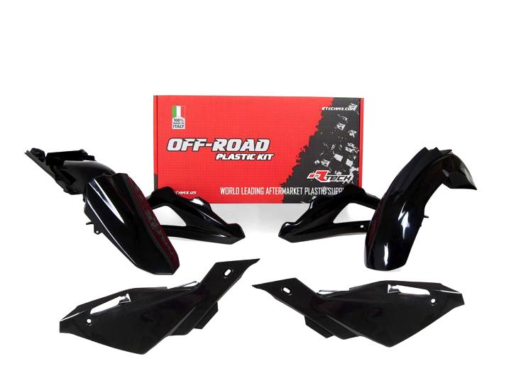 Rtech Plastics Plastic Kit/4 Husqvarna 09-13, Rtech R-kithsq-nr0-405 Black