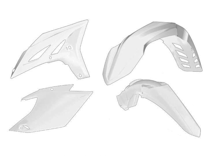 Rtech Plastics Plastic Kit 12-15 WRF450, Rtech R-kitwrf-bn0-404