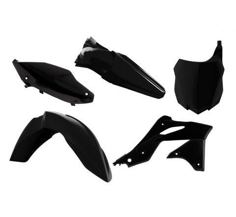 Rtech Plastics Plastic Kit 13-16 KX250F Black, Rtech R-kitkxf-nr0-516