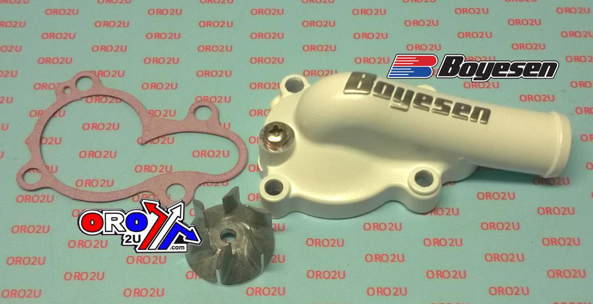 Boyesen Water Pump Cover 16-18 KX450F, Supercooler Boyesen Wpk-18aw, White