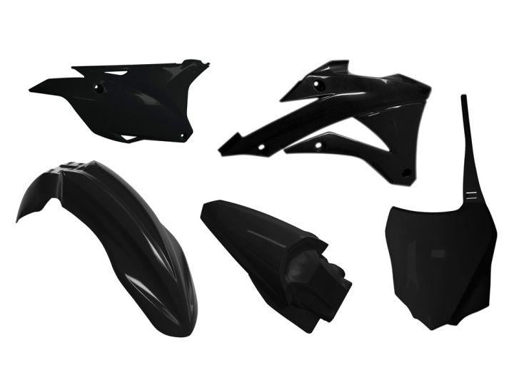 Rtech Plastics Plastic Kit/5 14-21 KX85/100 Black, Rtech R-kitkx0-nr0-518