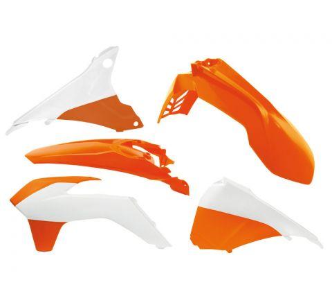 Rtech Plastics Plastic Kit KTM EXC 14-16, Oem 15 Orange/white Rtech, R-kitKTM-oem-495 Vented Front FE