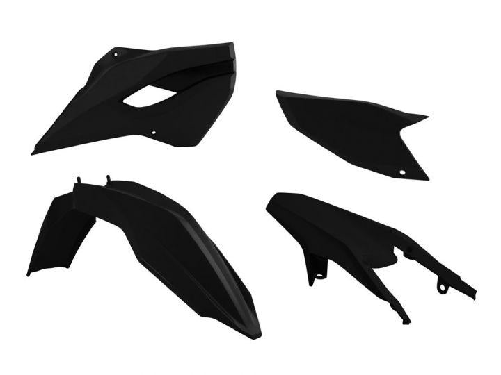 Rtech Plastics Plastic Kit/4 13-14 Husaberg, Rtech R-kithbg-nr0-400, Black